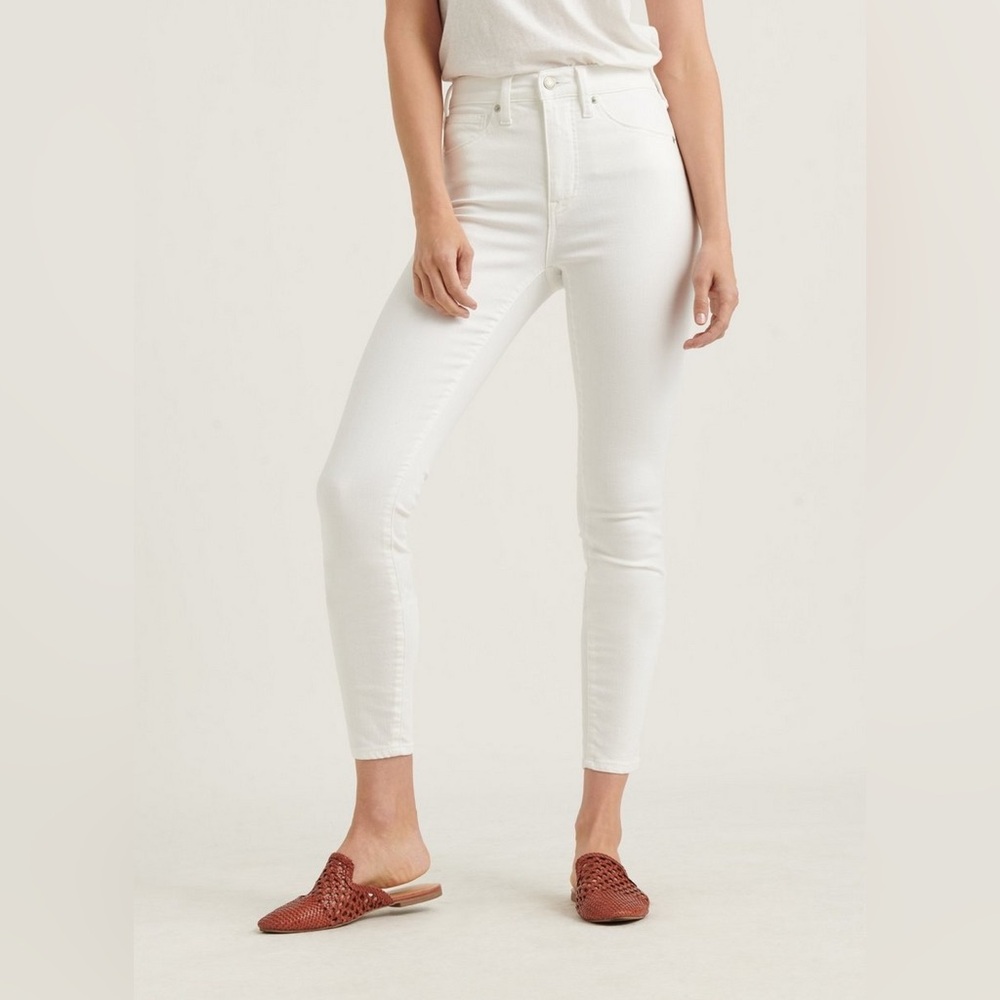 Lucky Brand Brigitte Crop White Skinny Jeans